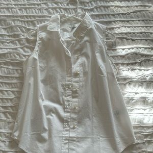 White collared shirt for work